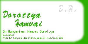 dorottya hamvai business card